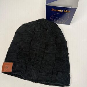 EverPlus Bluetooth Beanie Hat Mens Black Wireless Music Knit Cap NEW